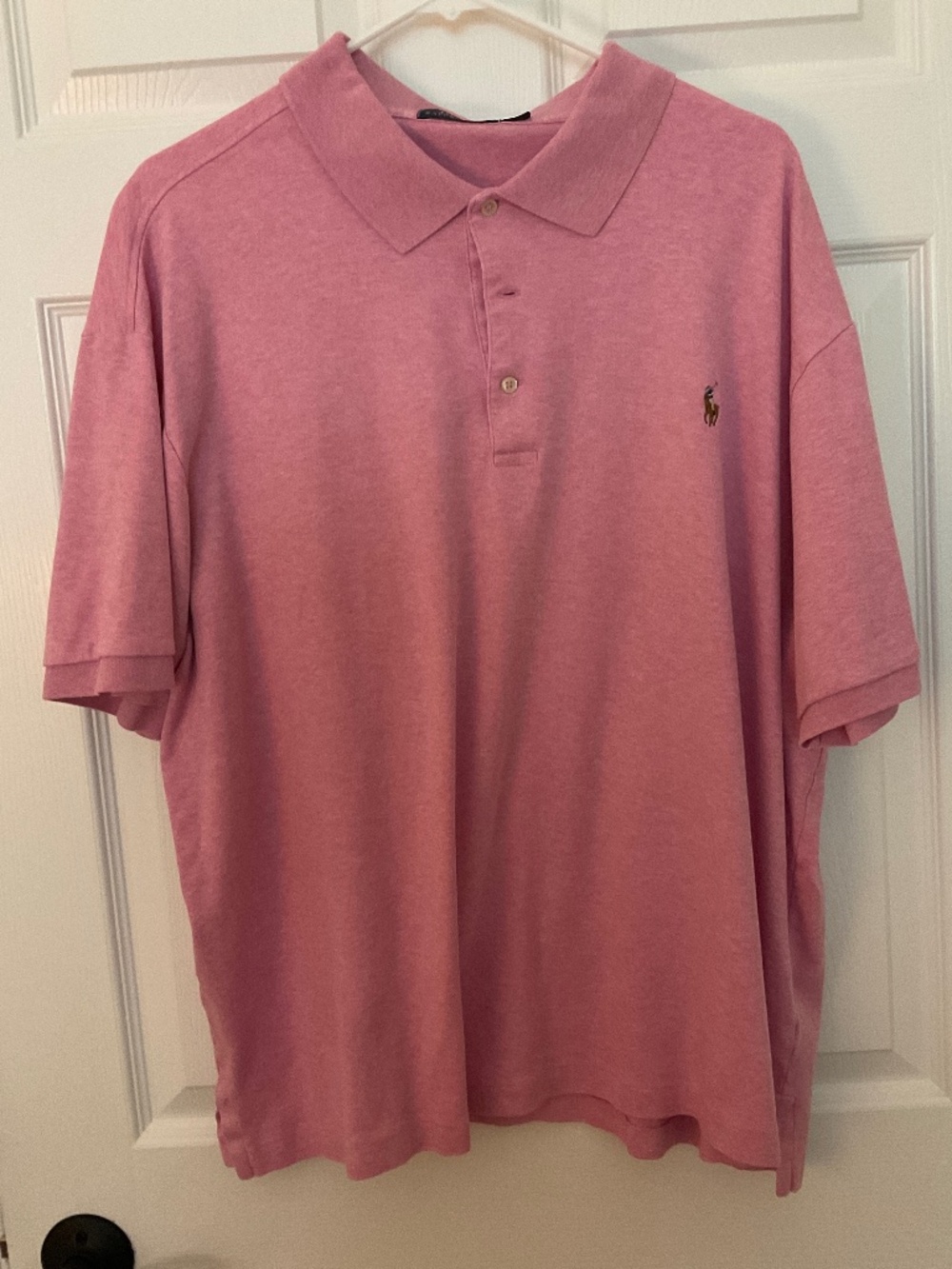 POLO RALPH LAUREN COLLARED SHIRT.  2 XB.PINK 100% cotton. Good Condition